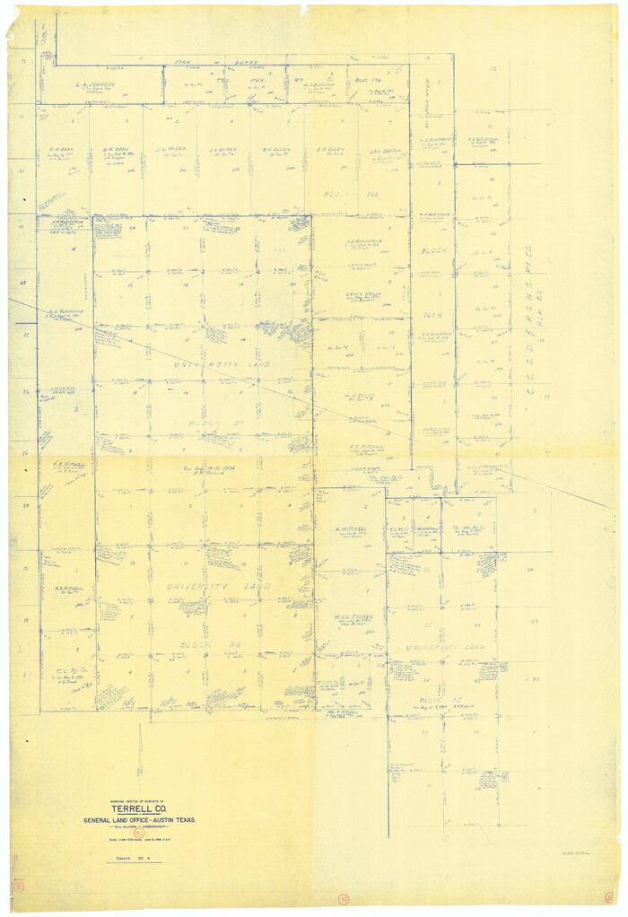 62144, Terrell County Working Sketch 51, General Map Collection