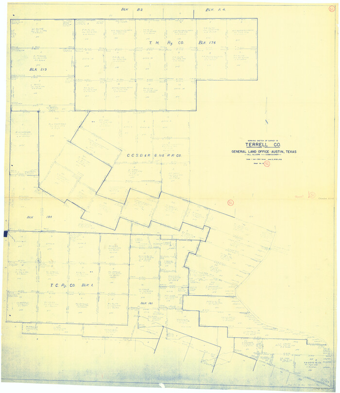 62145, Terrell County Working Sketch 52, General Map Collection