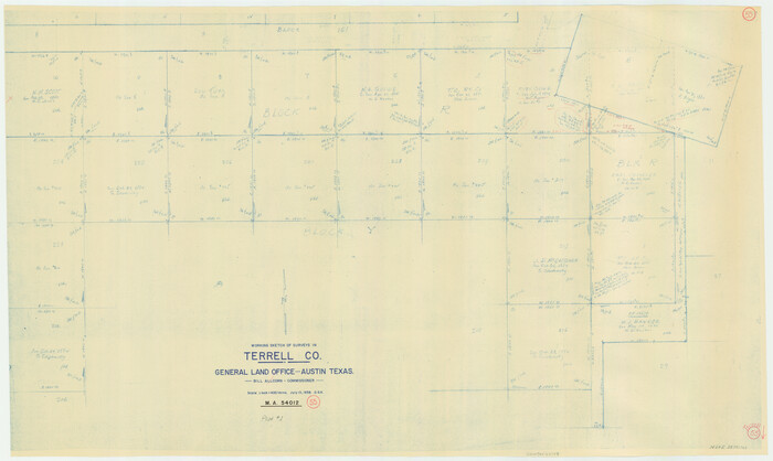 62148, Terrell County Working Sketch 55, General Map Collection