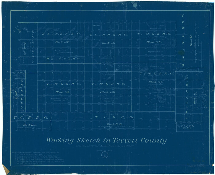 62150, Terrell County Working Sketch 2, General Map Collection