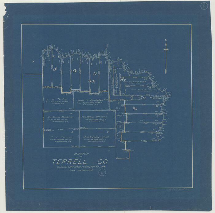 62153, Terrell County Working Sketch 4, General Map Collection