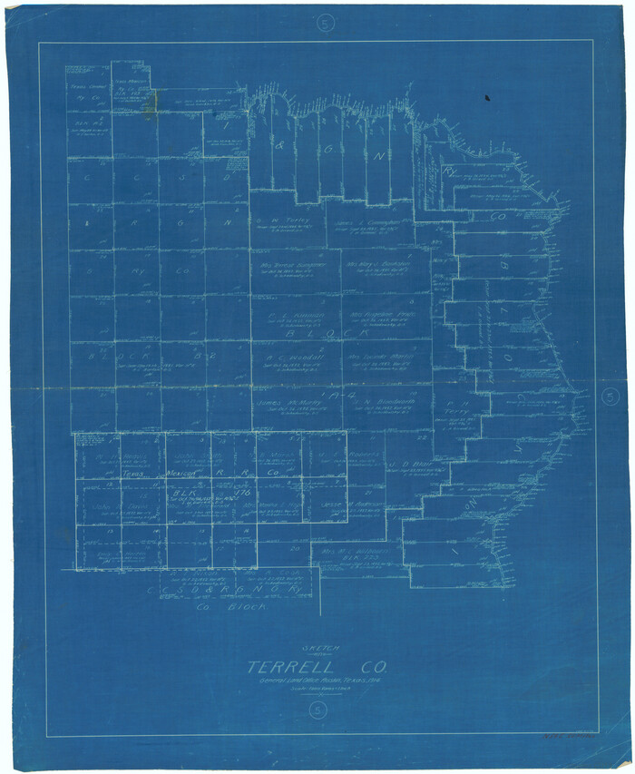 62154, Terrell County Working Sketch 5, General Map Collection