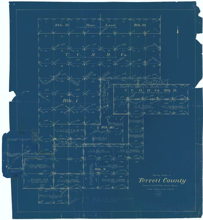 62159, Terrell County Working Sketch 10, General Map Collection