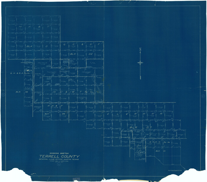 62163, Terrell County Working Sketch 14, General Map Collection
