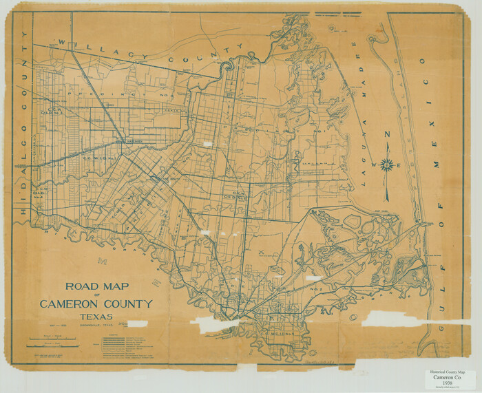 62181, Road Map of Cameron County Texas, General Map Collection