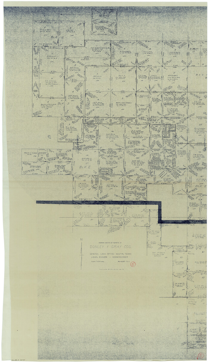 62185, Donley County Working Sketch 5, General Map Collection
