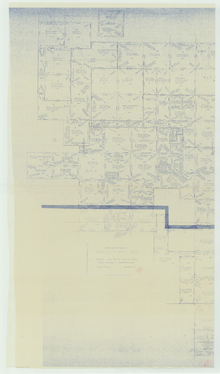 62185, Donley County Working Sketch 5, General Map Collection