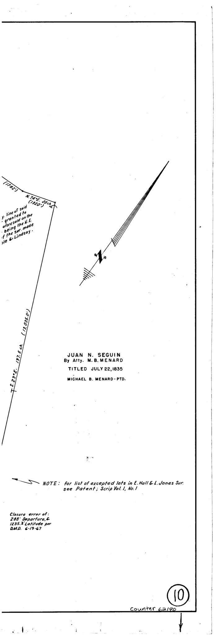 62190, Galveston County Working Sketch 10, General Map Collection
