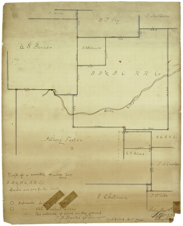 6225, Hopkins County Rolled Sketch 28, General Map Collection