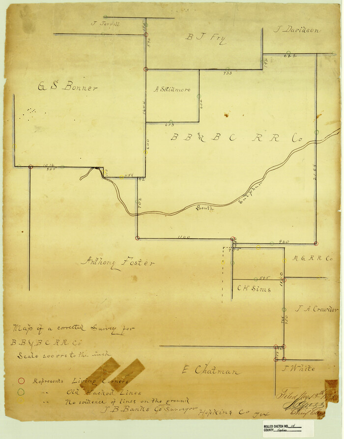 6225, Hopkins County Rolled Sketch 28, General Map Collection