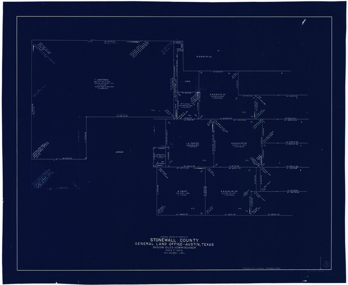 62316, Stonewall County Working Sketch 9, General Map Collection