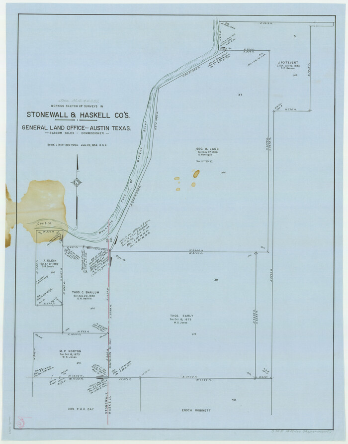 62324, Stonewall County Working Sketch 17, General Map Collection