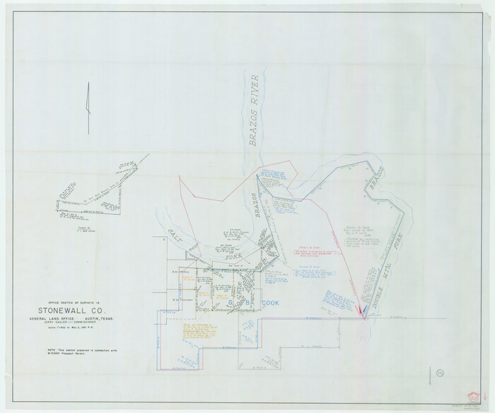 62327, Stonewall County Working Sketch 20, General Map Collection