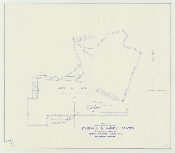 62331, Stonewall County Working Sketch 24, General Map Collection