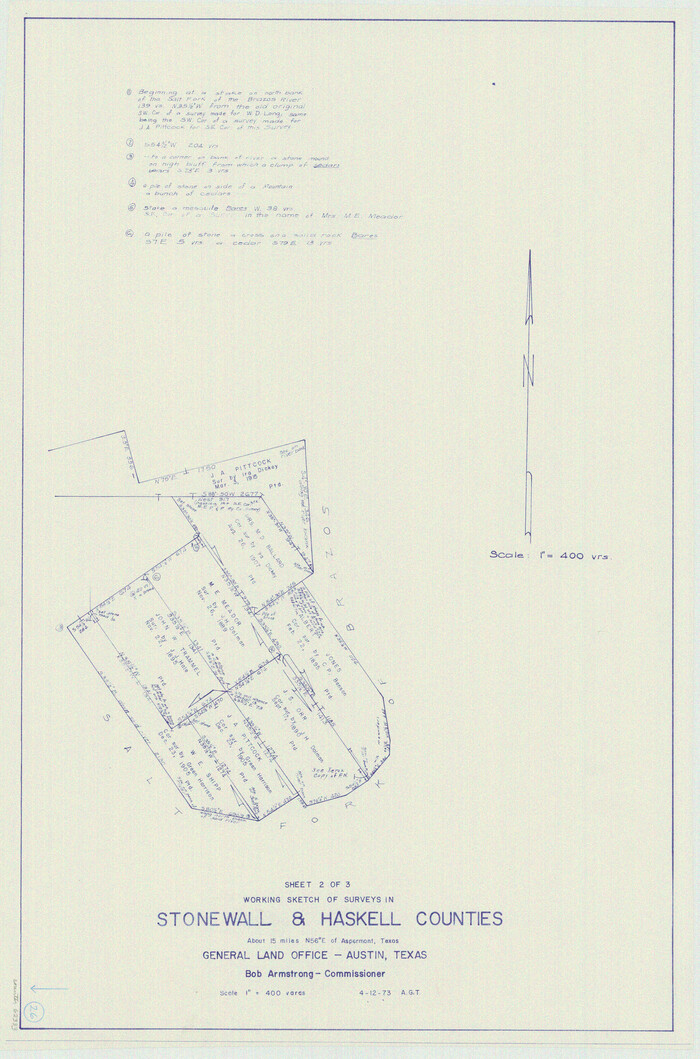 62333, Stonewall County Working Sketch 26, General Map Collection