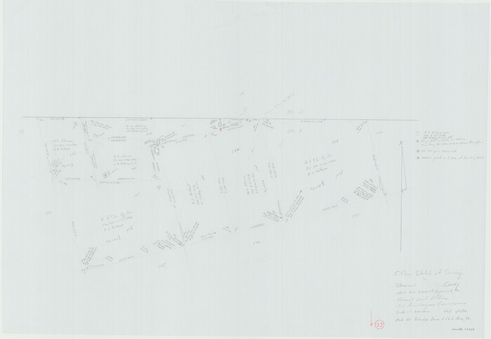 62334, Stonewall County Working Sketch 27, General Map Collection