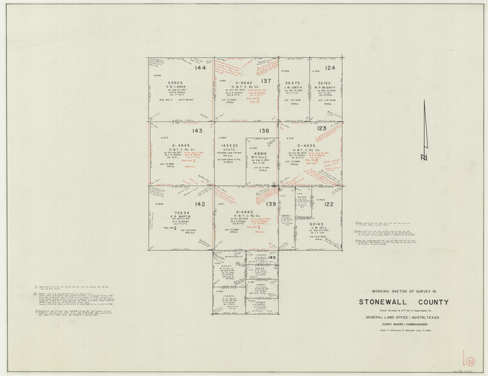 62339, Stonewall County Working Sketch 32, General Map Collection