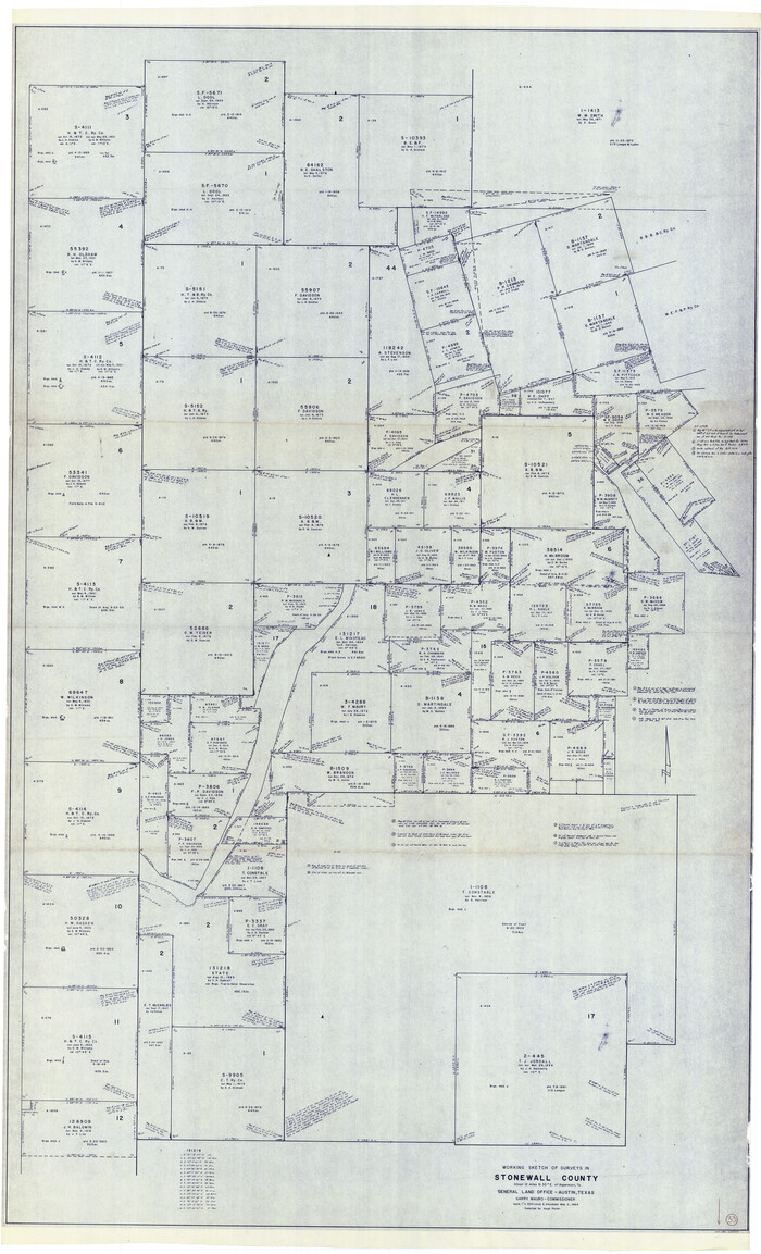 62340, Stonewall County Working Sketch 33, General Map Collection