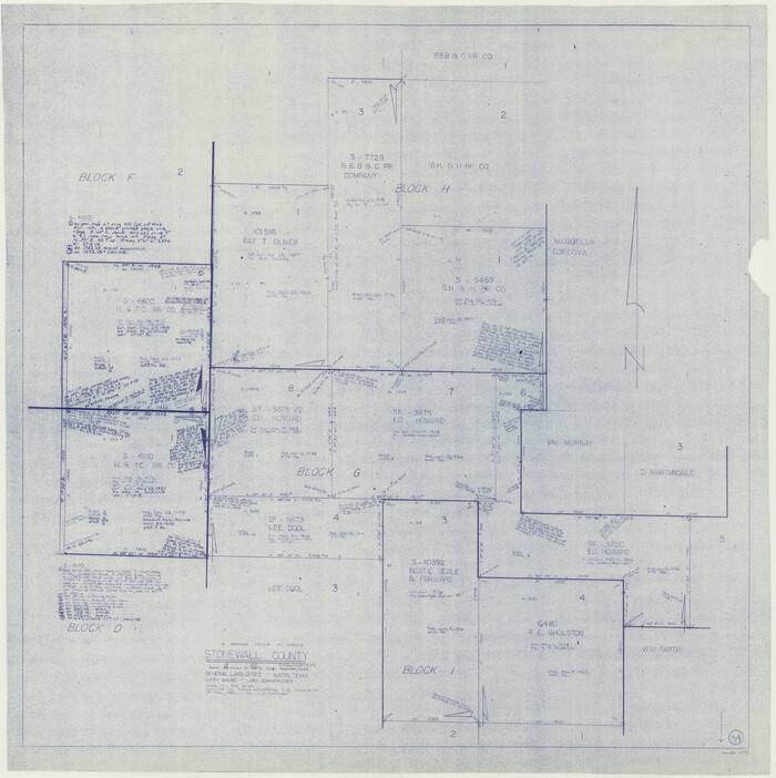 62341, Stonewall County Working Sketch 34, General Map Collection
