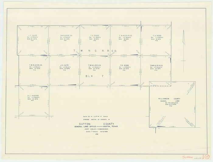 62348, Sutton County Working Sketch 5, General Map Collection