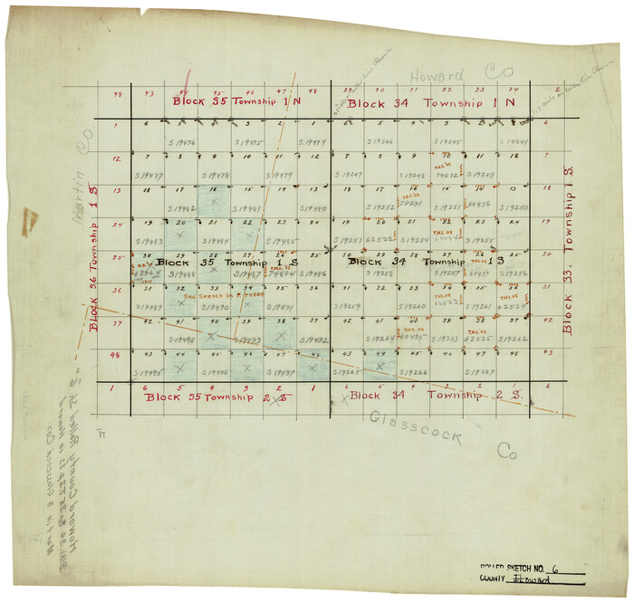 6235, Howard County Rolled Sketch 6, General Map Collection