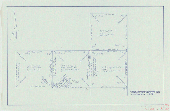 62351, Sutton County Working Sketch 8, General Map Collection