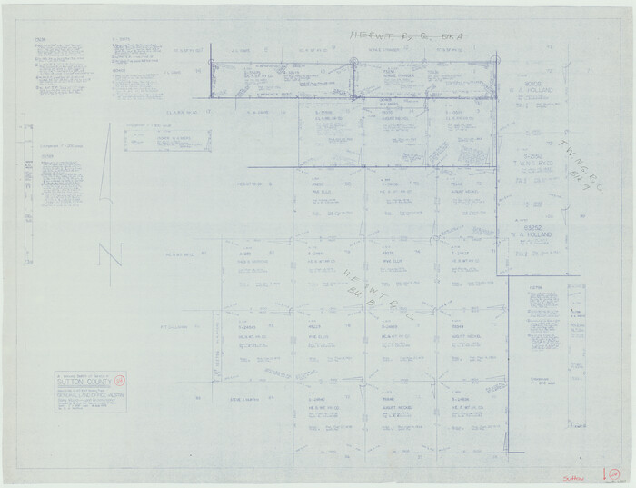 62367, Sutton County Working Sketch 24, General Map Collection