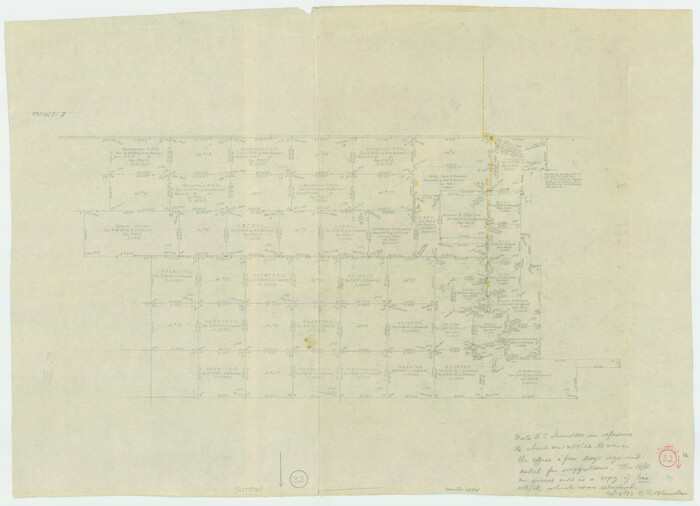 62375, Sutton County Working Sketch 32, General Map Collection