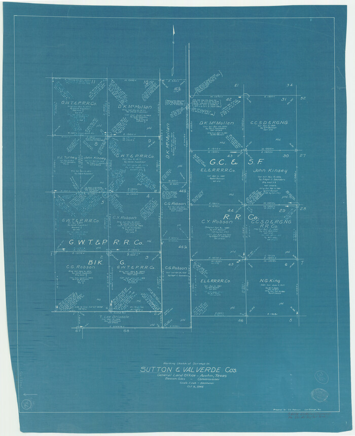 62379, Sutton County Working Sketch 36, General Map Collection