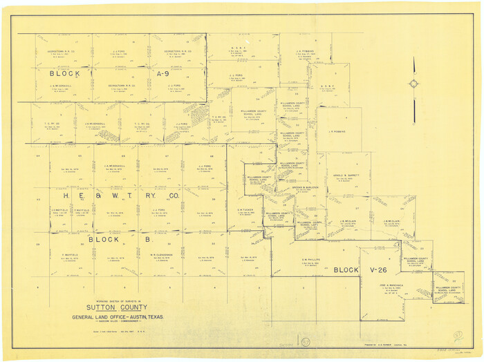 62380, Sutton County Working Sketch 37, General Map Collection