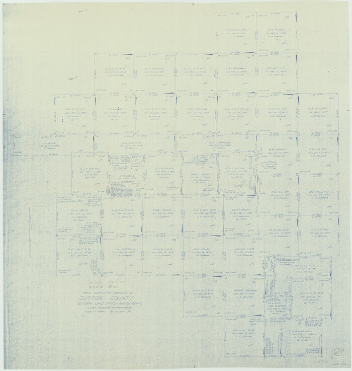 62391, Sutton County Working Sketch 48, General Map Collection