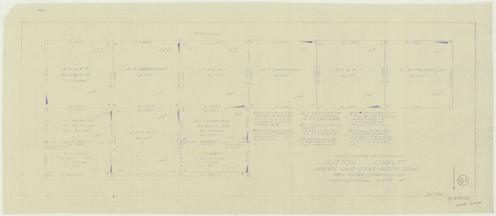 62394, Sutton County Working Sketch 51, General Map Collection