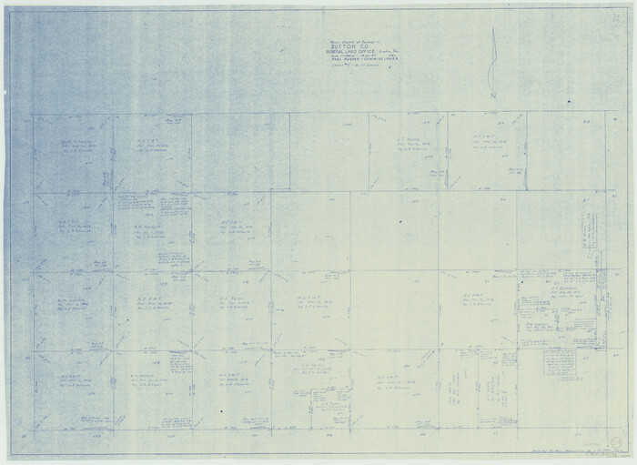 62397, Sutton County Working Sketch 54, General Map Collection