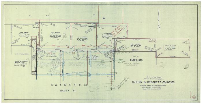 62408, Sutton County Working Sketch 65, General Map Collection
