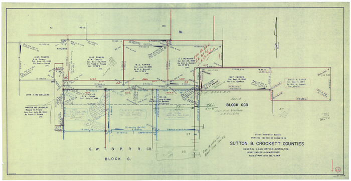 62408, Sutton County Working Sketch 65, General Map Collection