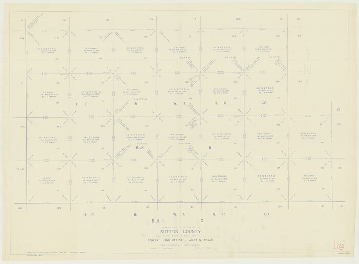62409, Sutton County Working Sketch 66, General Map Collection