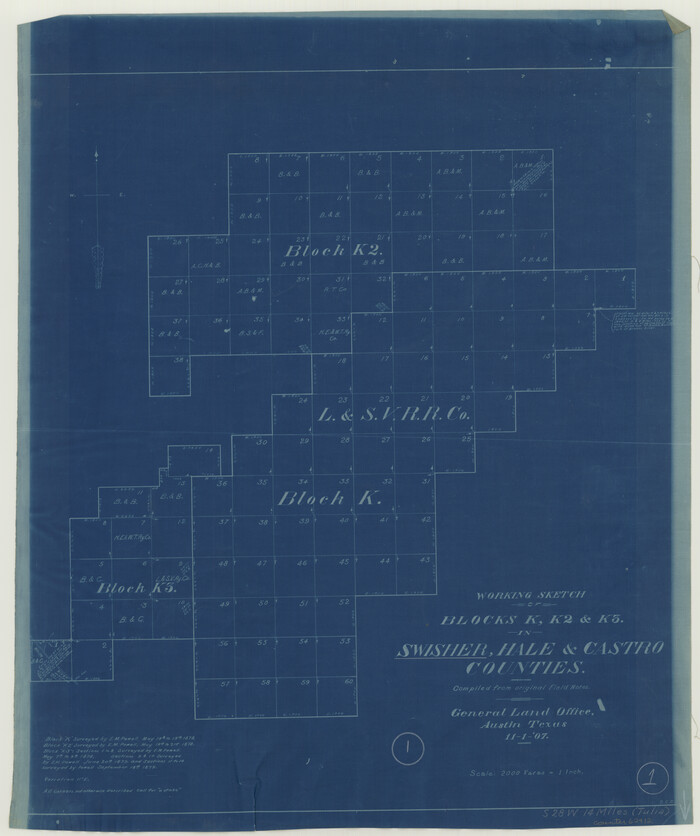 62412, Swisher County Working Sketch 1, General Map Collection