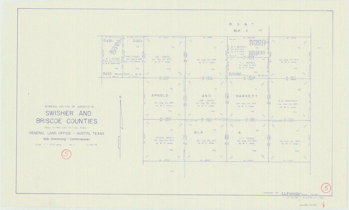 62416, Swisher County Working Sketch 5, General Map Collection