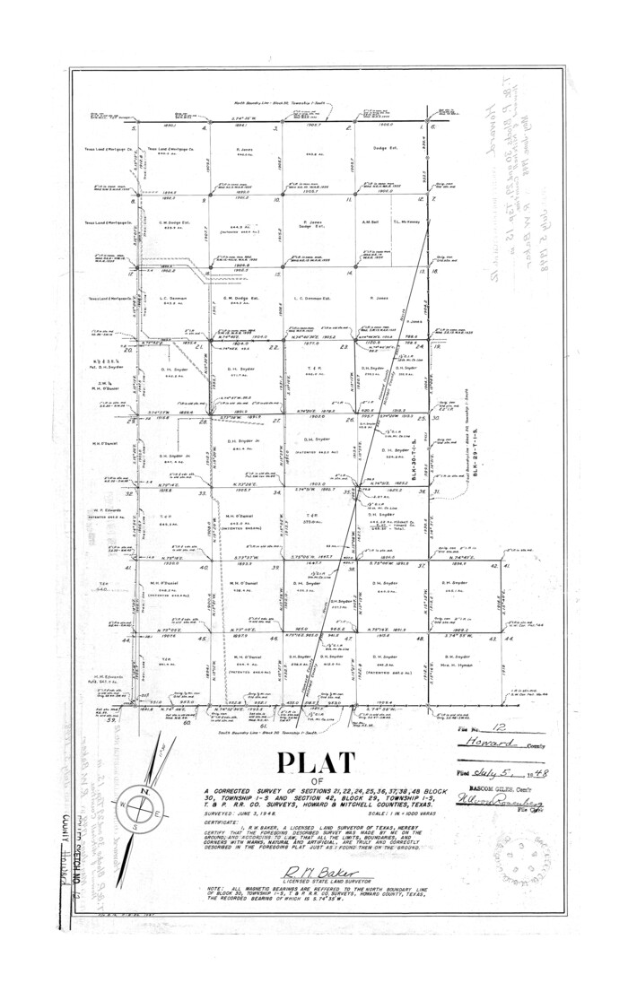 6243, Howard County Rolled Sketch 12, General Map Collection