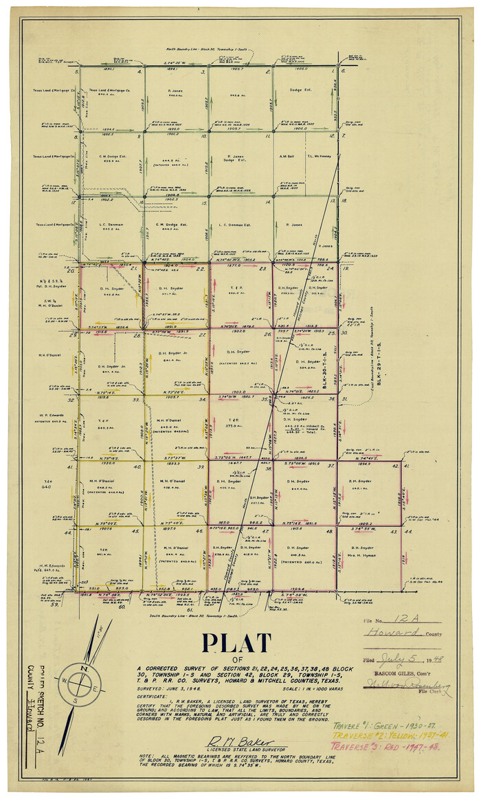 6244, Howard County Rolled Sketch 12A, General Map Collection
