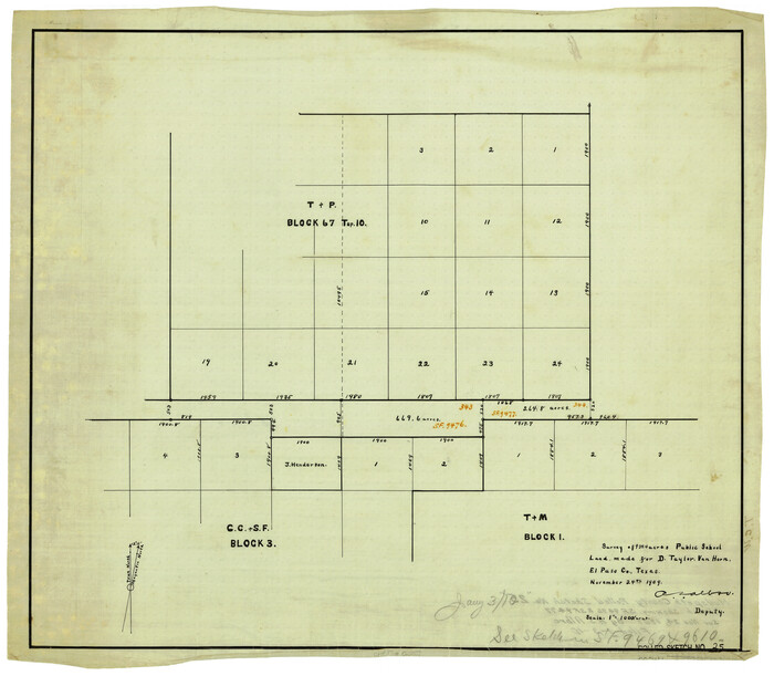 6245, Hudspeth County Rolled Sketch 25, General Map Collection