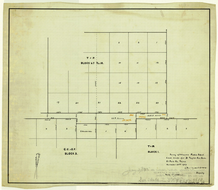 6245, Hudspeth County Rolled Sketch 25, General Map Collection