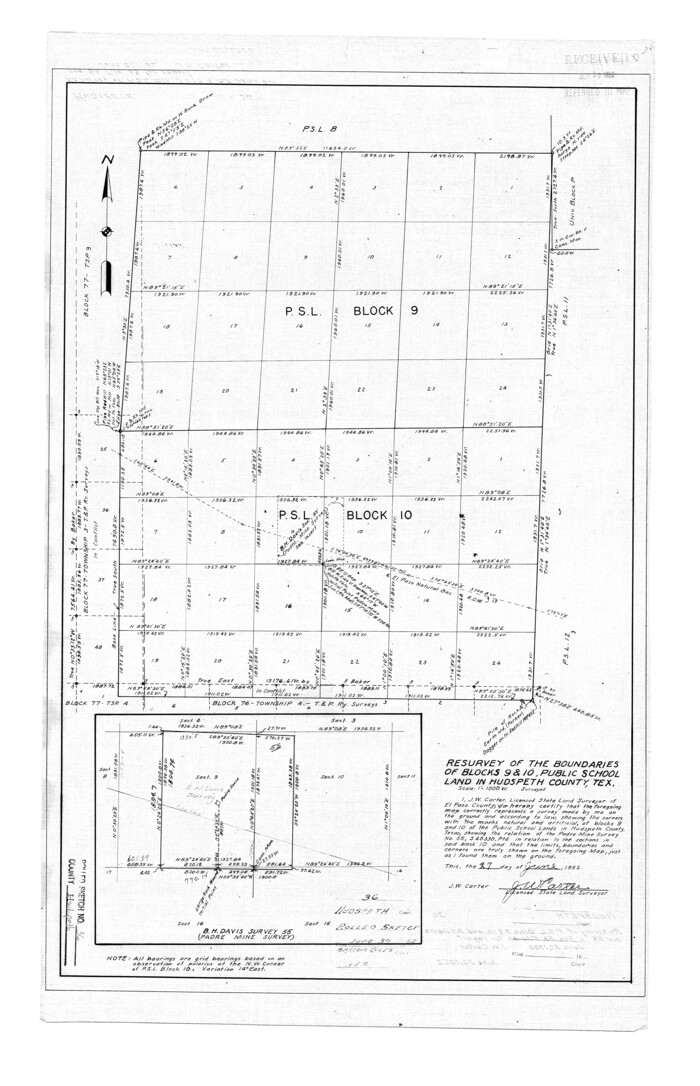 6249, Hudspeth County Rolled Sketch 36, General Map Collection