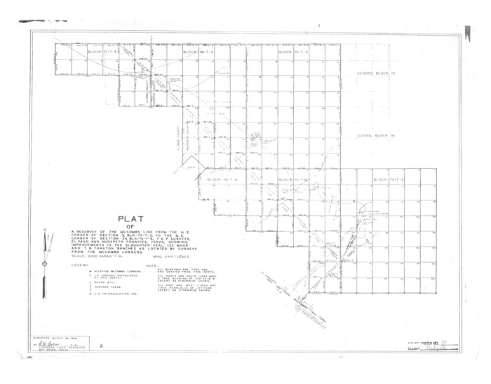 6250, Hudspeth County Rolled Sketch 37, General Map Collection