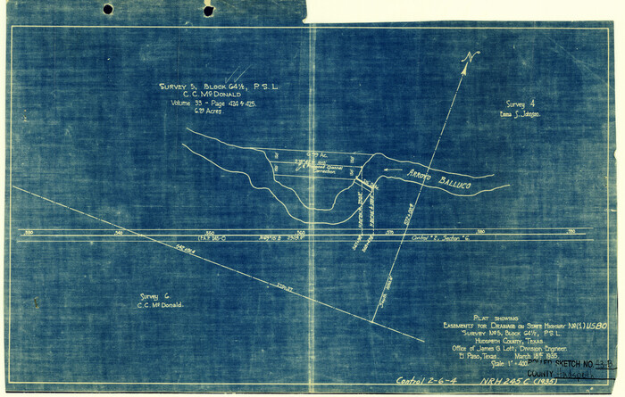 6253, Hudspeth County Rolled Sketch 43B, General Map Collection