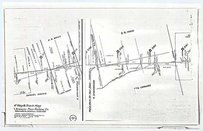 62562, Right of Way and Track Map San Antonio and Aransas Pass Railway Co., General Map Collection