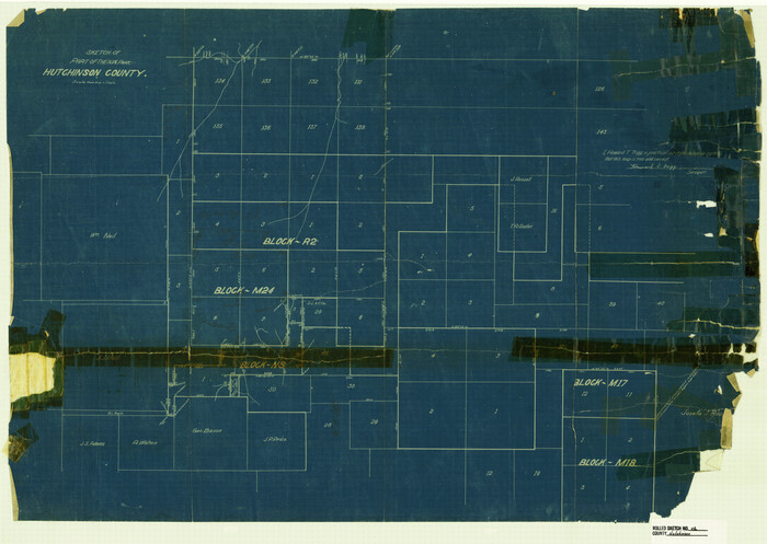 6277, Hutchinson County Rolled Sketch 4, General Map Collection
