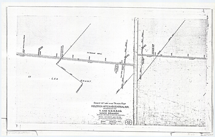 62838, Railroad Track Map, H&TCRRCo., Falls County, Texas, General Map Collection