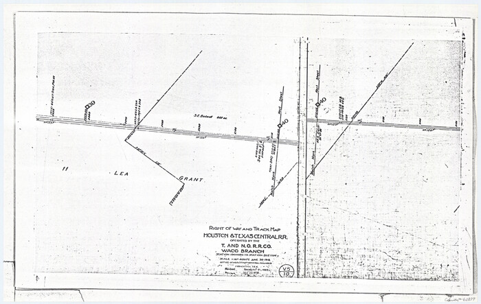 62839, Railroad Track Map, H&TCRRCo., Falls County, Texas, General Map Collection