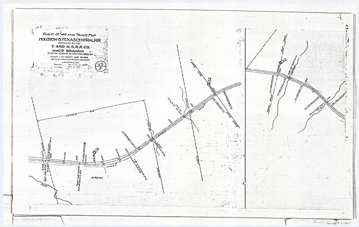 62843, Railroad Track Map, H&TCRRCo., Falls County, Texas, General Map Collection